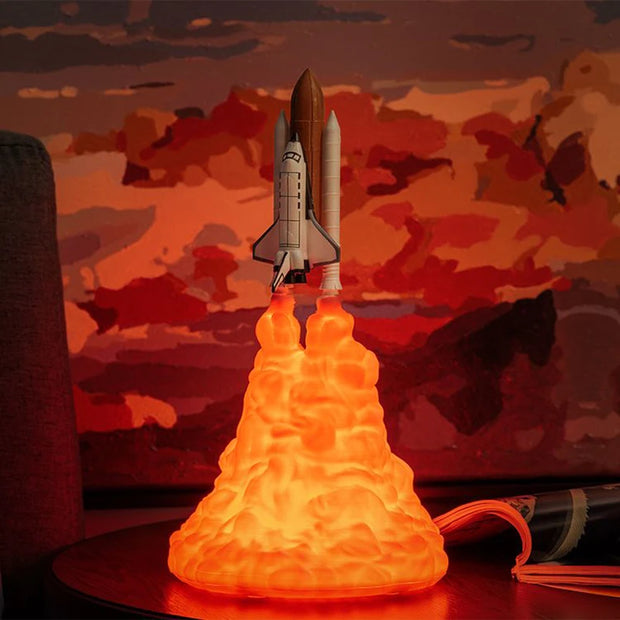 Lampe chambre Enfant fusée au décollage