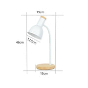 Lampe de bureau support bois multi couleur