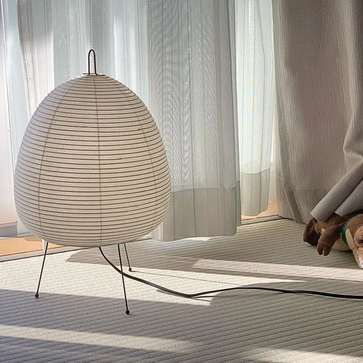 Lampe de Table Japonaise en Papier de Riz