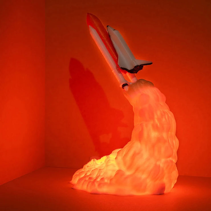 Lampe chambre Enfant fusée au décollage