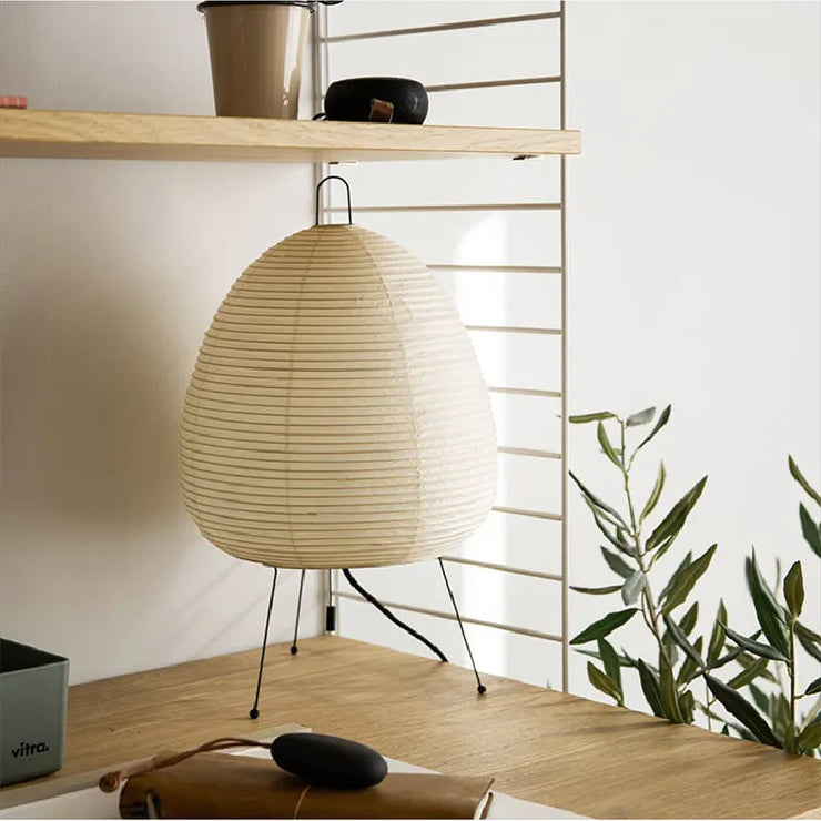 Lampe de Table Japonaise en Papier de Riz